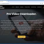 Pro Video Downloader adware oficjalna strona