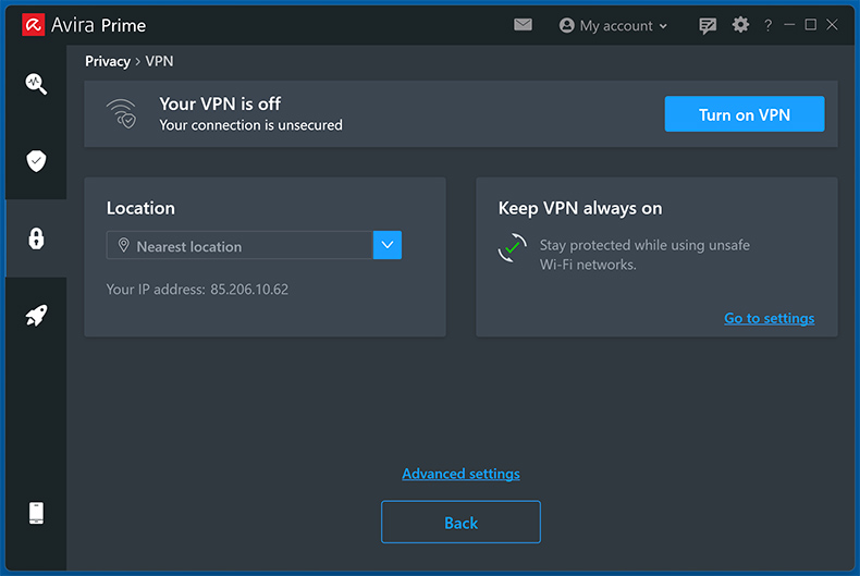 Avira Prime VPN