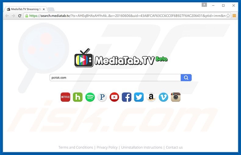 search.mediatab.tv browser hijacker