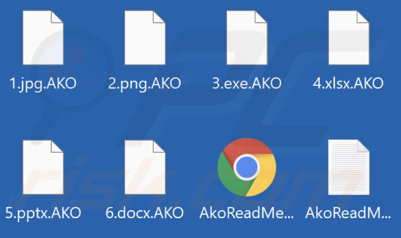 Pliki zaszyfrowane przez AKO ransomware (rozszerzenie AKO)