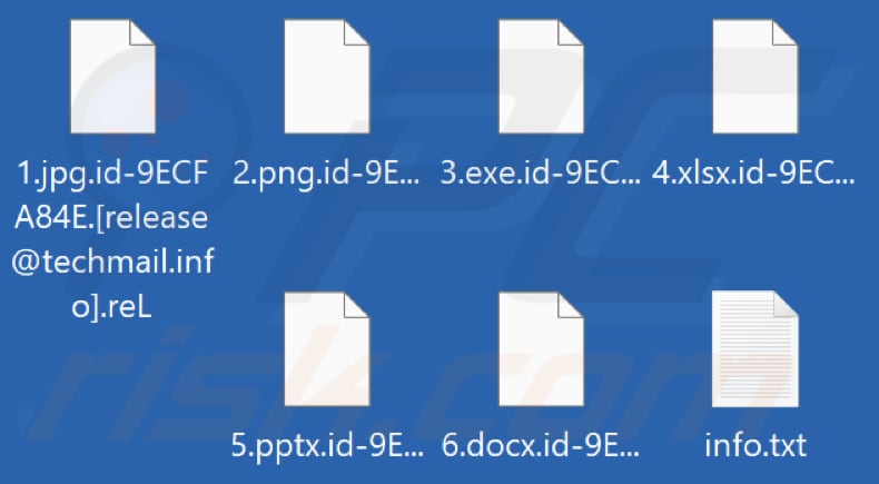 Pliki zaszyfrowane przez ransomware reL (rozszerzenie .reL)