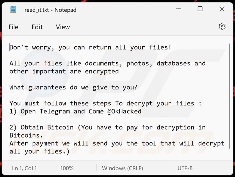 OkHacked ransomware okup (read_it.txt)