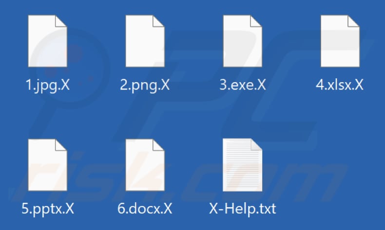 Pliki zaszyfrowane przez ransomware X (rozszerzenie .X)