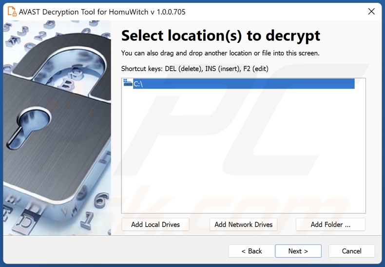 HomuWitch ransomware decryptor