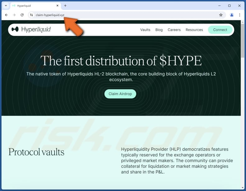 Hyperliquid ($HYPE) Airdrop oszustwo