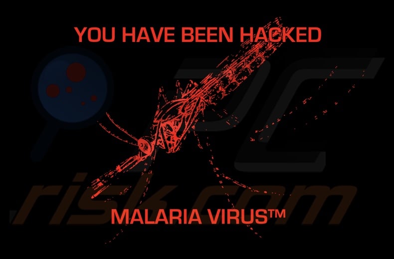 MALARIA VIRUS ransomware tapeta