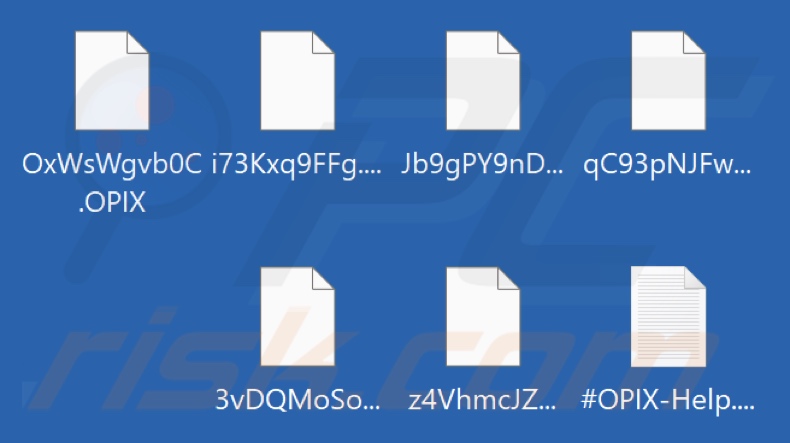 Pliki zaszyfrowane przez ransomware OPIX (rozszerzenie OPIX)