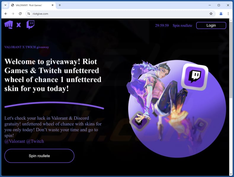 Riot Games & Twitch Giveaway oszustwo