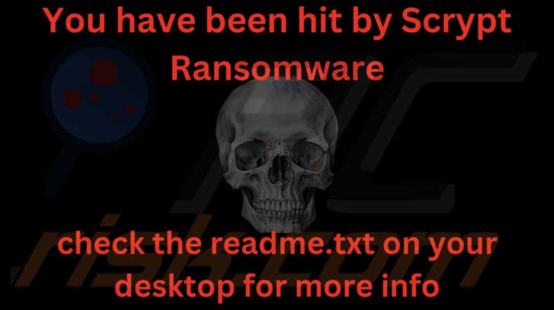 Scrypt ransomware tapeta