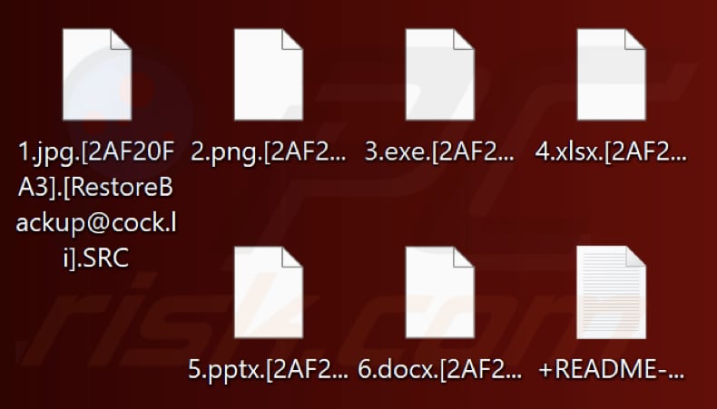 Pliki zaszyfrowane przez ransomware SRC (rozszerzenie SRC)