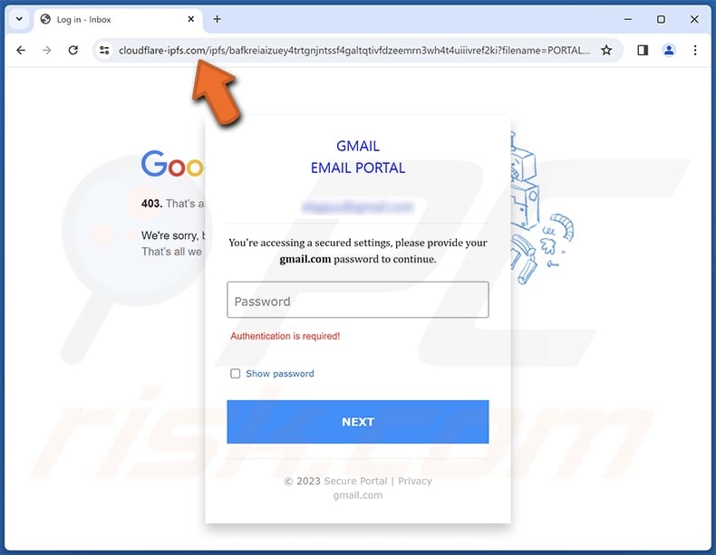 Virus Activities Were Detected oszukańcza wiadomość e-mail promowała witrynę phishingową