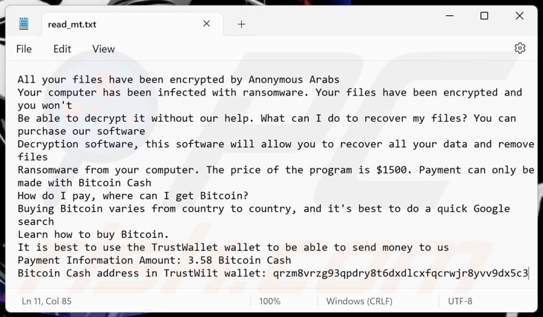 Anonymous Arabs ransomware okup (read_mt.txt)