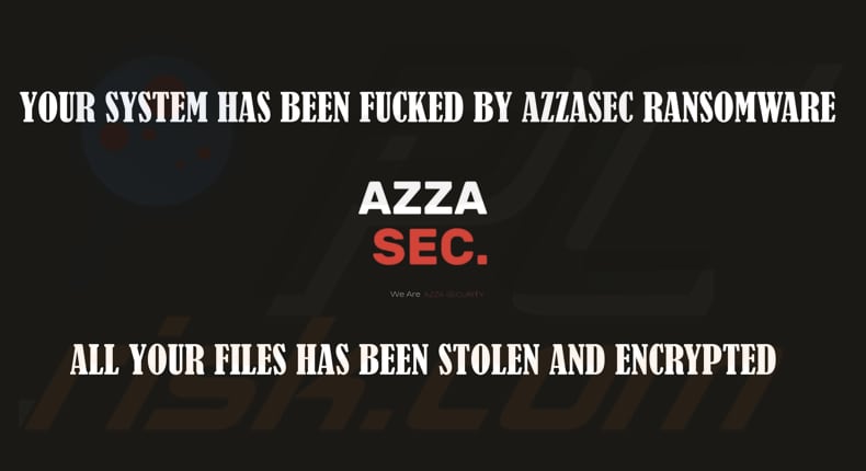 AzzaSec ransomware tapeta