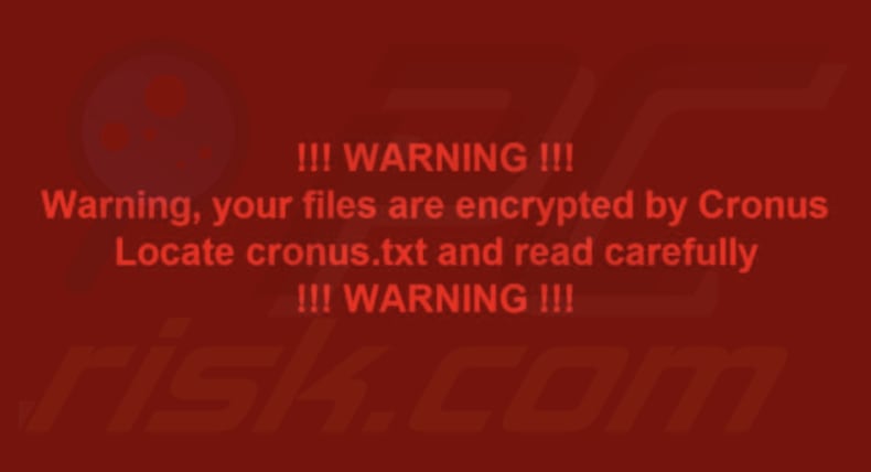 Cronus ransomware tapeta