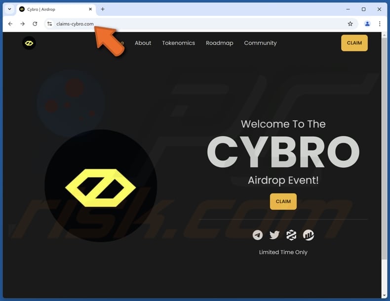 CYBRO Airdrop oszustwo