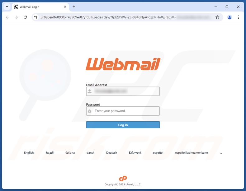 Email Password Expiration oszukańcza wiadomość e-mail promowała witrynę phishingową