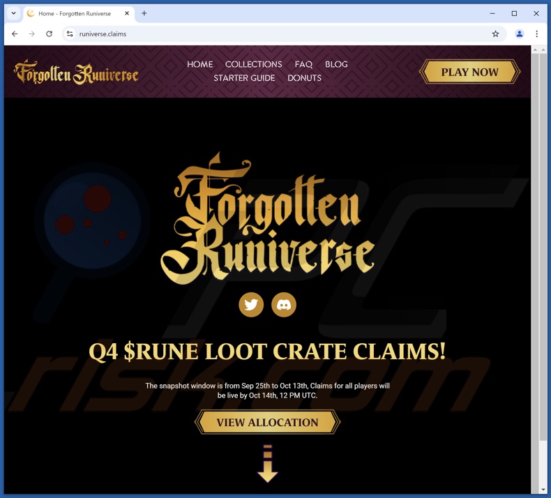 $RUNE Loot Crate Claims oszustwo