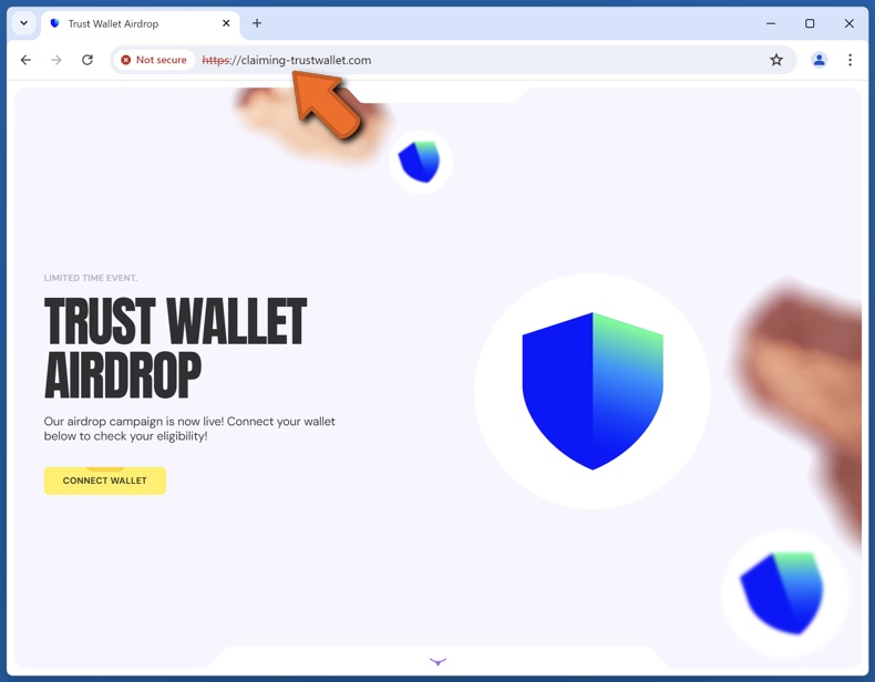 Trust Wallet Airdrop oszustwo