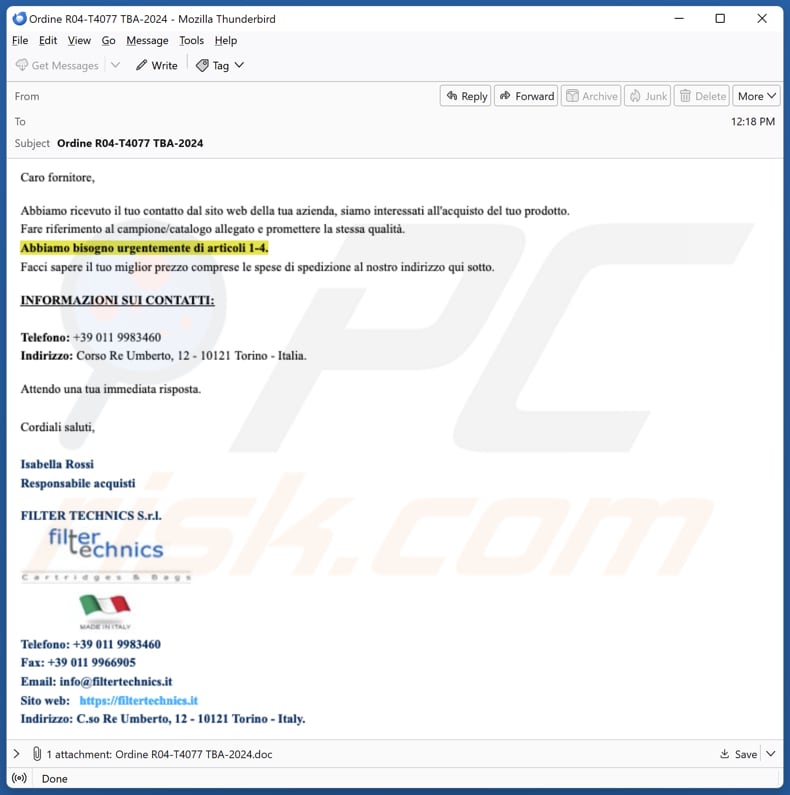 VipKeyLogger malware dystrybucja wiadomości e-mail