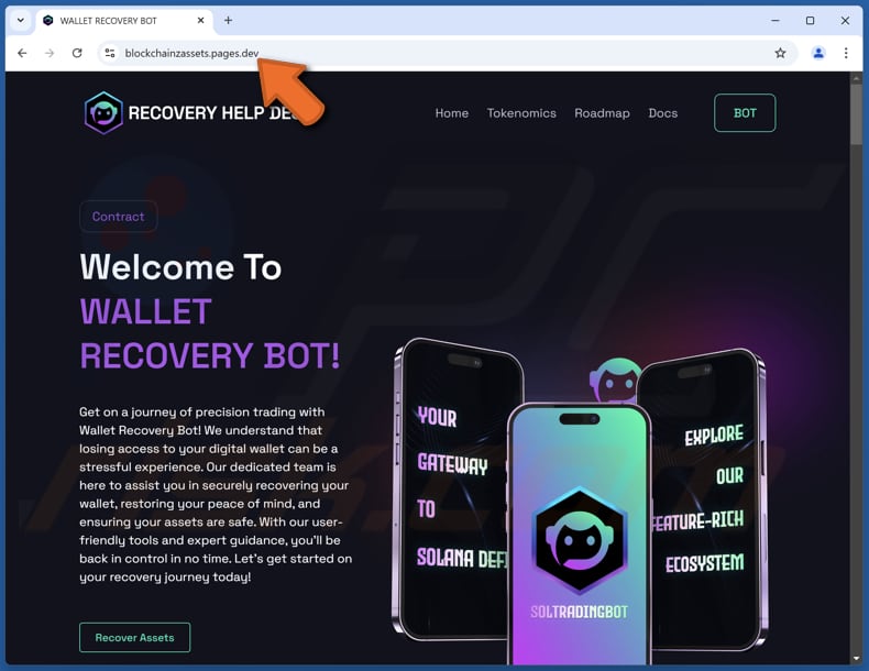 Wallet Recovery Bot oszustwo