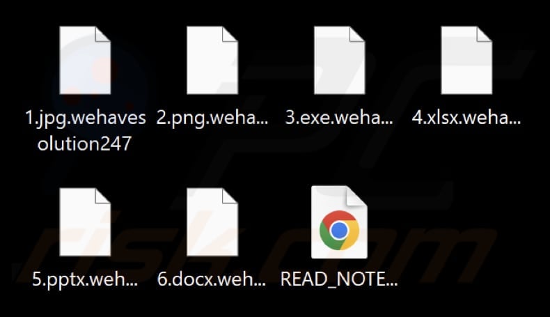 Pliki zaszyfrowane przez ransomware WeHaveSolution (.wehavesolution247 extension)