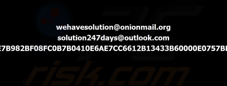 WeHaveSolution ransomware tapeta