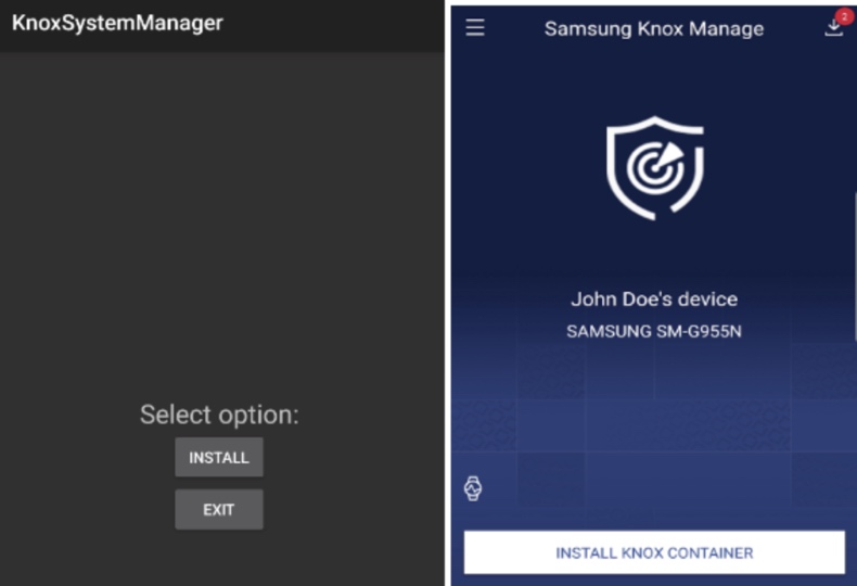 BoneSpy malware pod przykrywką Samsung Knox Manage