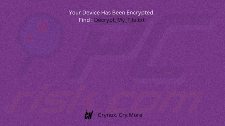 Crynox ransomware tapeta używana przez inny wariant