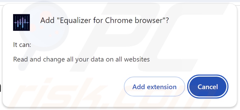 Equalizer dla przeglądarki Chrome prosi o różne uprawnienia