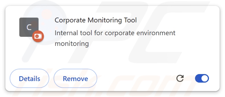 Corporate Monitoring Tool rozszerzenie przeglądarki