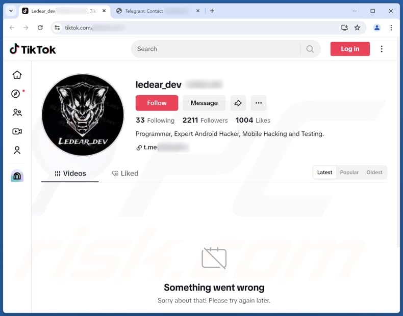 G700 trojan zdalnego dostępu promowany na TikTok