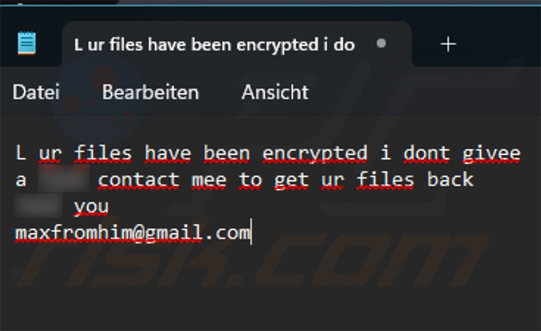 Nnice ransomware tapeta