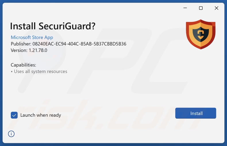 SecuriGuard PUA konfiguracja instalacji