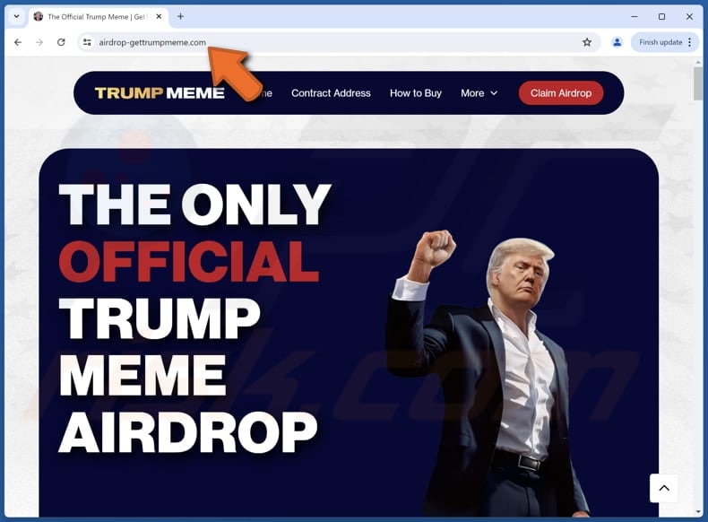 $TRUMP Airdrop oszustwo