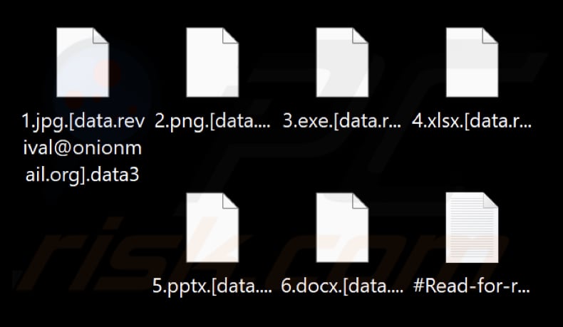 Pliki zaszyfrowane przez Data ransomware (rozszerzenie .data3)