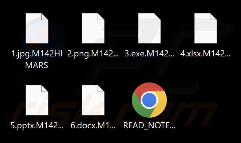 Pliki zaszyfrowane przez ransomware M142 HIMARS (rozszerzenie .M142HIMARS)
