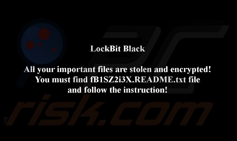 SuperBlack ransomware tapeta