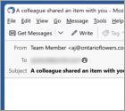 Oszustwo e-mailowe A Team Member Shared An Item