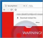 Oszustwo Browser Blocked Based On Your Security Preferences