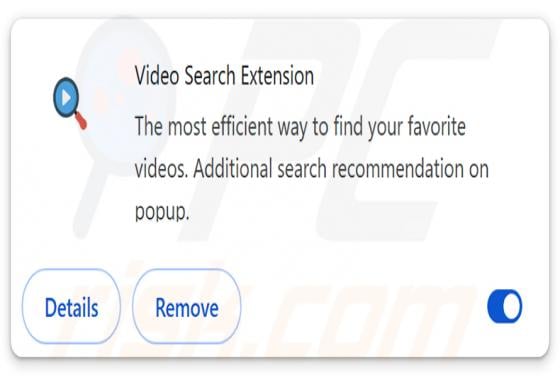 Video Search Extension porywacz przeglądarki