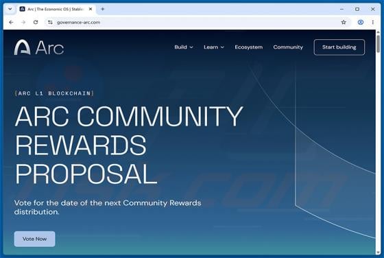 Arc Community Rewards oszustwo