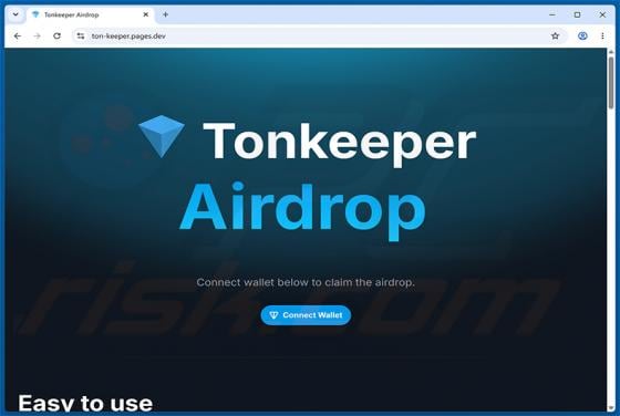 Tonkeeper Airdrop Scam