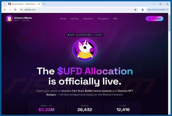 Unicorn Fart Dust ($UFD) Allocation oszustwo